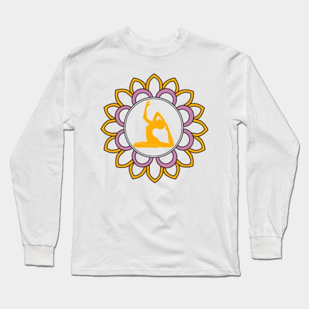 yoga Long Sleeve T-Shirt by sujatadongre99